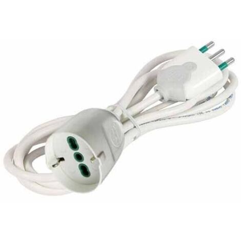 Prolunga M 3 3X1,00 Bianco Presa Schuko  92650 Fme