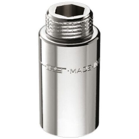 Prolunga maschio/femmina in ottone cromato - Misura 1/2" H.100 mm 00514100CR