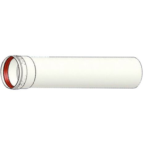 Prolunga MF - ø 100 mm - L. 1000 mm con guarnizione a doppio labbro - per scarico fumi, in alluminio 00000051024