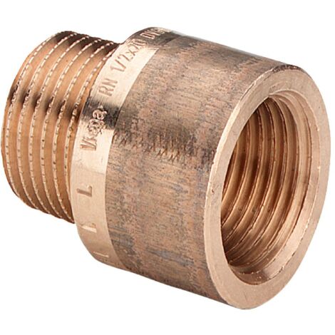 Prolunga MF ø1"xL.50mm bronzo, filettatura R, filettatura Rp 357214