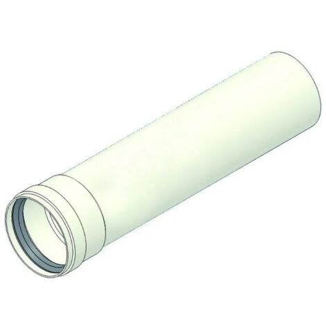 Prolunga MF con guarnizione a doppio labbro - ø 80 mm - L. 250 mm - per scarico fumi, in alluminio 00000051009