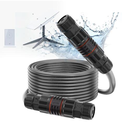 Prolunga per cavo da 75 piedi, cavo di ricambio impermeabile con terminali Ethernet, cavo Internet in rame privo di ossigeno.