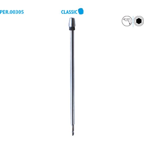Prolunga per punta piatta per legno Classic Long 300mm