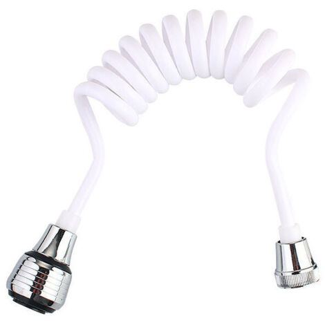 Prolunga per rubinetto, doccetta estraibile per lavello, rubinetto estraibile per cucina, rubinetto estraibile portatile in schiuma, rubinetto per lavello da cucina (bianco)