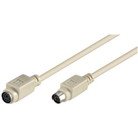 Prolunga per tastiera/mouse PS/2, Spina mini-DIN 6 (PS/2)  Presa mini-DIN 6 (PS/2). Lunghezza del Cavo 2 m