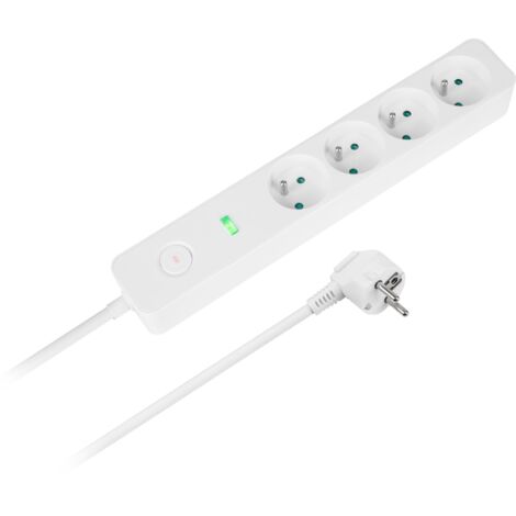 Prolunga Rebel, multipresa a 4 prese, 1,5 m con interruttore