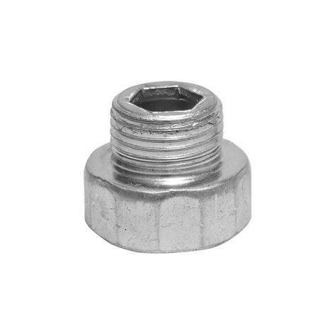 Prolunga ridotta acciaio 1-2x3-8 cm