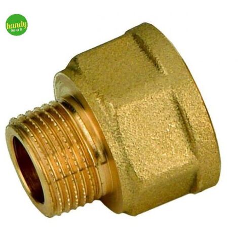 Prolunga ridotta in ottone giallo rinaldiepetinaroli femmina 3/4 maschio 1/2