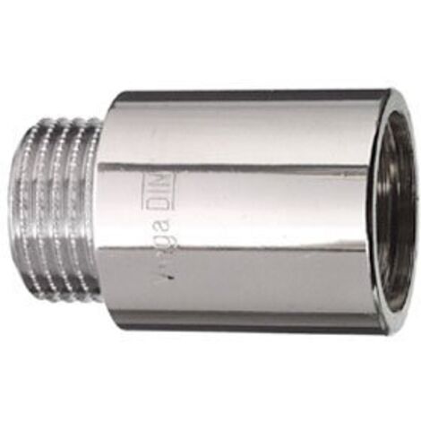 Prolunga rubinetto maschio - femmina 1/2 x 15 mm.