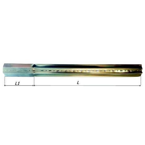 Prolunga Telescopica 60 Mm Lunghezza 50 + 14 Cm Per Rullo Ottagonale 1548/a