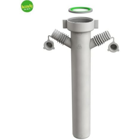 Prolunga universale in pp con attacco doppio lavastoviglie / lavatrice per sifoni di scarico 1"1/2 - ø40x200mm BONOMINI