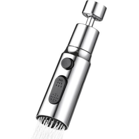 Prolunga universale per rubinetto da cucina – 38 cm – Tre tipi di getto – Materiale ABS resistente