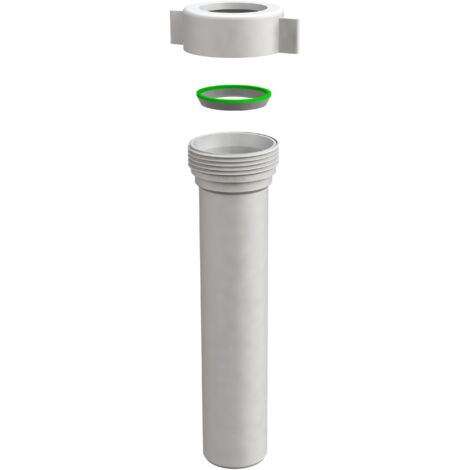 Prolunga universale per sifone scarico lavabo idrobric, con dado di fissaggio e guarnizione, idb sacrac0046pu
