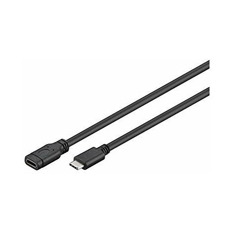 Prolunga USB-C™, USB 3.1 Gen 1, 1 m, nero, Spina USB-C™   Presa USB-C™. Lunghezza del Cavo 1 m