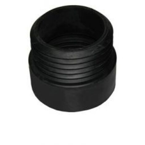 PROLUNGA WC DIRITTA IN GOMMA NERA D. Est. 100 mm - Int. 95 mm G.M.P