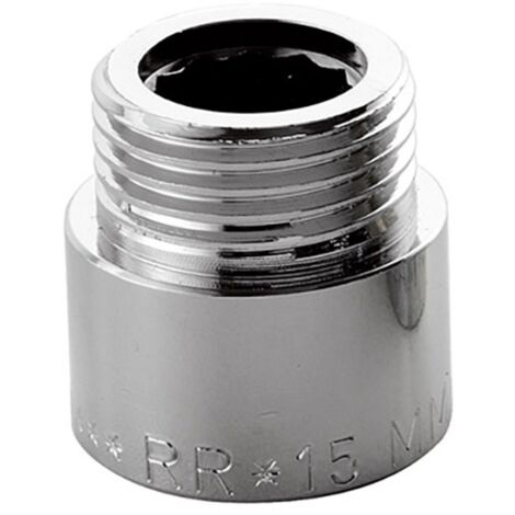 Prolunghe ottone cromato  Lunghezza: 20 mm - Pollici: 1/2"
