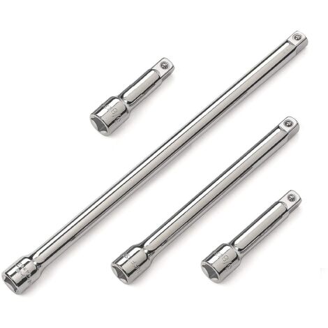 Prolunghe professionali chiavi a bussola/a cricco 3/8 set 4 pz
