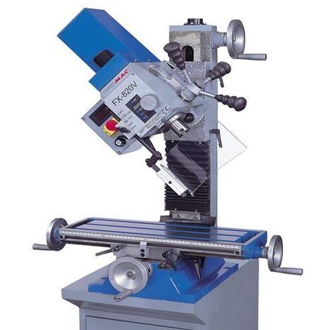 Promac – Perceuse à colonne 230V 0,75kW FX820VA – Vitesse variable 50-2300 Rpm/min – Diamètre de perçage 20 mm pour bois dur – Tête inclinable 45°
