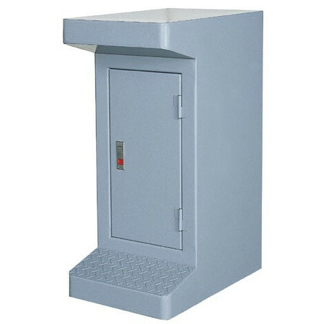 Promac – Socle pour perceuse d'établi – Construction stable avec porte et étagères caoutchoutées – Encombrement 350x550x800mm – 2046