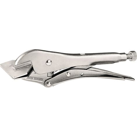 Breitmaul Gripzange 200mm Abkantzange Schweißerzange Flachbacken Feststellzange 