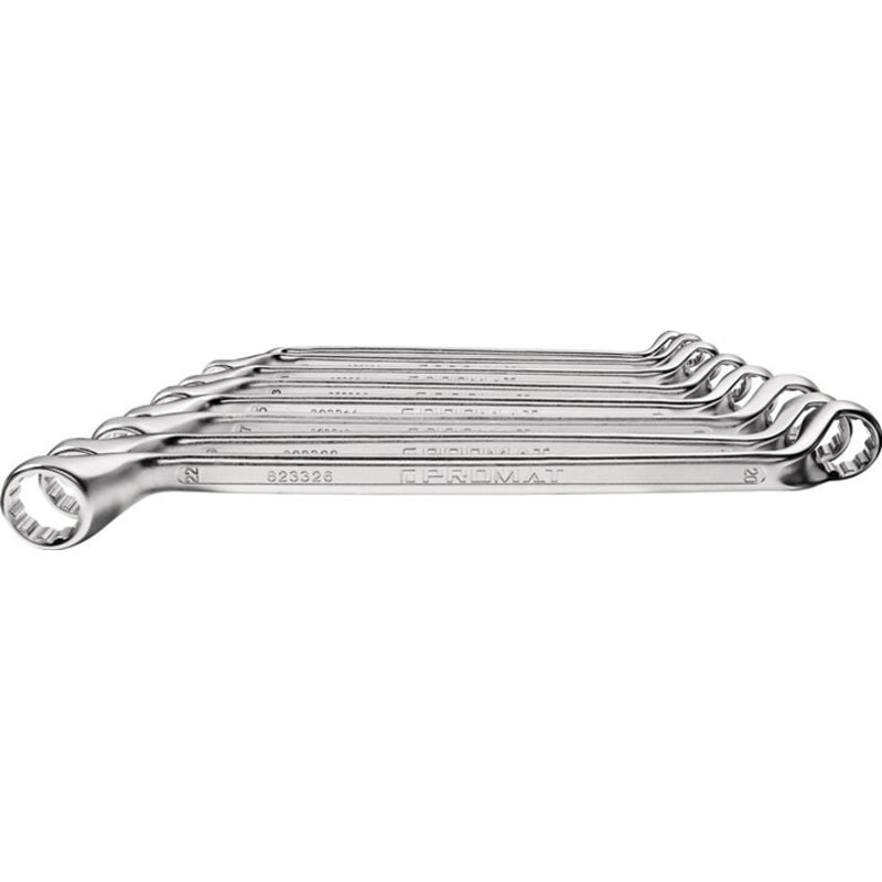 Image of Nordwest Handel Ag - Doppelringschlüsselsatz 8-teilig Schlüsselweite 6 - 22 mm tief gekröpft