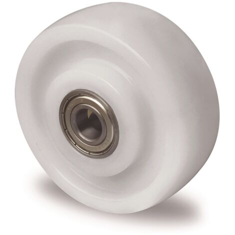 PROMAT  Ersatzrad  Rad-Ø 100 mm Tragfähigkeit 500 kg Polyamid weiß Achs-Ø 10 mm