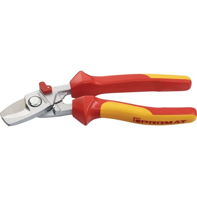 Kabelschere L.165mm m.2Komp.-Hüllen m.Abgleitschutz vde