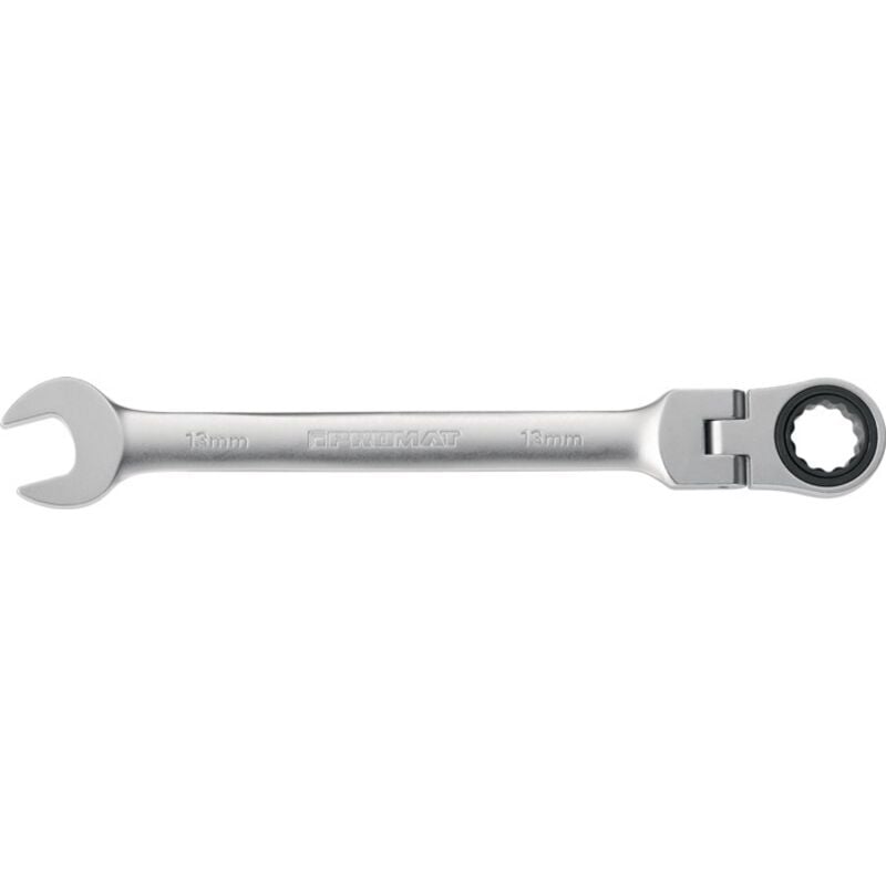 Image of Promat - Maulringratschenschlüssel Schlüsselweite 10 mm Länge 160 mm Ringseite flexibel