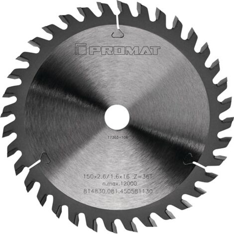PROMAT  Präzisionskreissägeblatt  Außen-D. 210 mm Zähnezahl 48 WZ Bohrung 30 mm