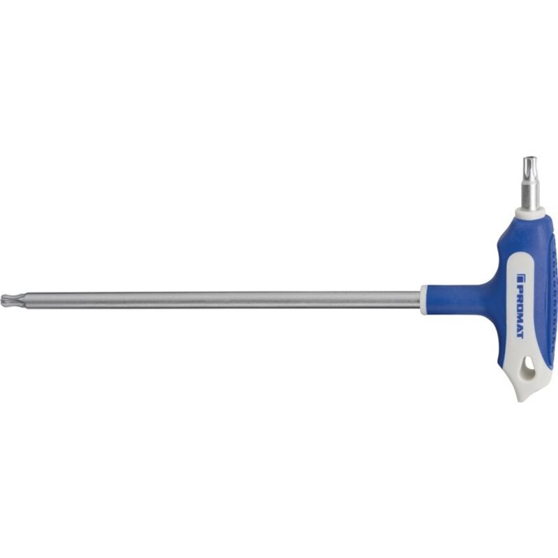 Image of Schraubendreher mit Quergriff t 10x100mm Seitenabtrieb tx mit Bohrung