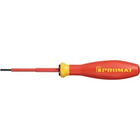 PROMAT  Schraubendreher  Schneidenbreite 2,5 mm Klingenlänge 75 mm VDE isoliert
