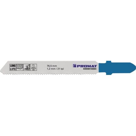 PROMAT  Stichsägeblatt  Gesamtlänge 76,5 mm Zahnteilung 1,2 mm BIM