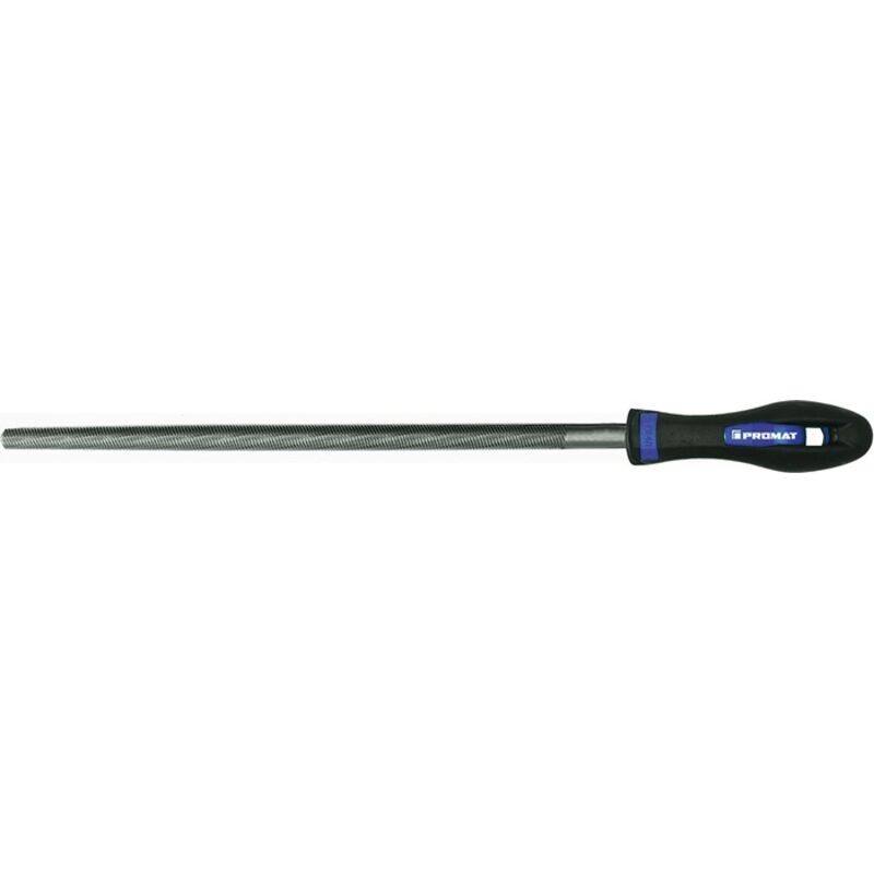Image of Promat - Werkstattfeile din 7261 Länge 150 mm Querschnitt 6,3 mm Hieb 2 Rund 2K-Ergo
