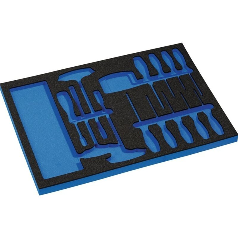 Werkzeugmodul Leereinlage 3/3-Modul 4000 871 256, 37-teilig