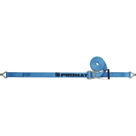 Promat Zurrgurt DIN EN 12195-2 Länge 10 m Breite 50 mm mit Ratsche + Spitzhaken LC U 5000 daN