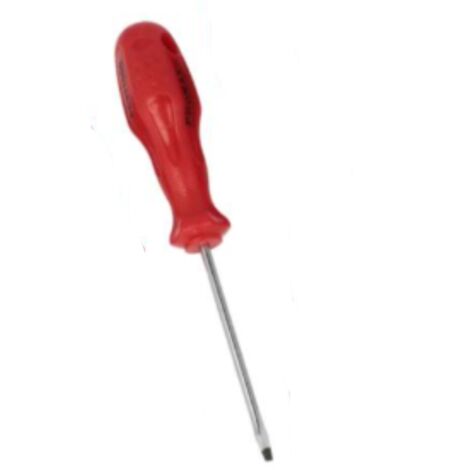 PROMAX - CACCIAVITE GS CON PUNTA PIATTA MAGNETICA 4x100MM - MANICO ROSSO ERGONOMICO