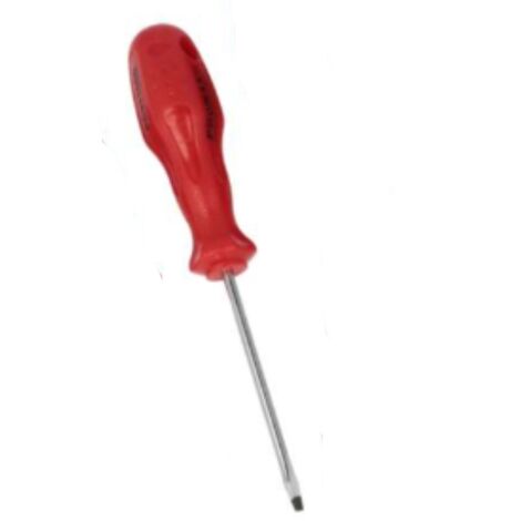 PROMAX - CACCIAVITE GS CON PUNTA PIATTA MAGNETICA 4x100MM - MANICO ROSSO ERGONOMICO