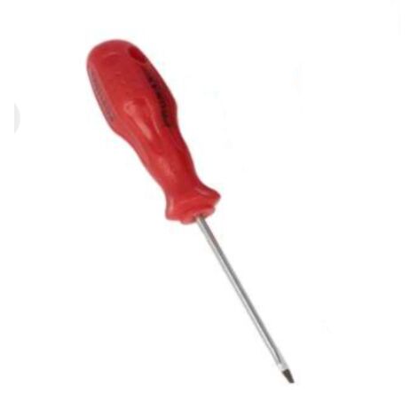 PROMAX - CACCIAVITE GS CON PUNTA PIATTA MAGNETICA 4x80MM - MANICO ROSSO ERGONOMICO