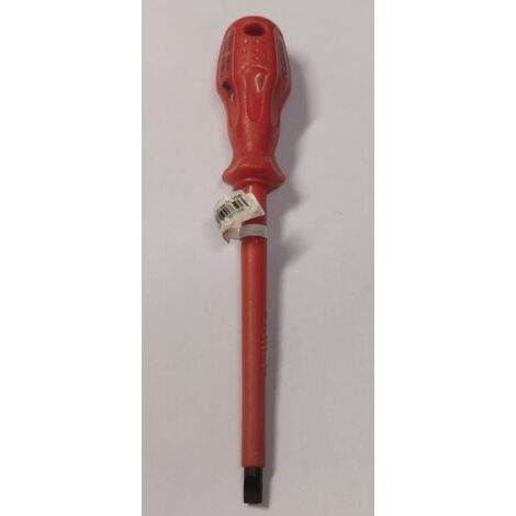 PROMAX - GIRAVITE PROFESSIONALE PER ELETTRICISTA - PER VITI A TESTA PIATTA 6,5x150MM - LAMA ISOLATA E MANICO ROSSO ERGONOMICO IN PVC