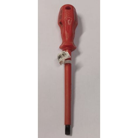 PROMAX - GIRAVITE PROFESSIONALE PER ELETTRICISTA - PER VITI A TESTA PIATTA 6,5x150MM - LAMA ISOLATA E MANICO ROSSO ERGONOMICO IN PVC