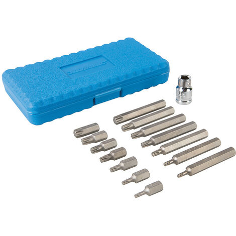 Promo coffret de 15 embouts torx courts 30mm et longs 75mm de t20 à t55