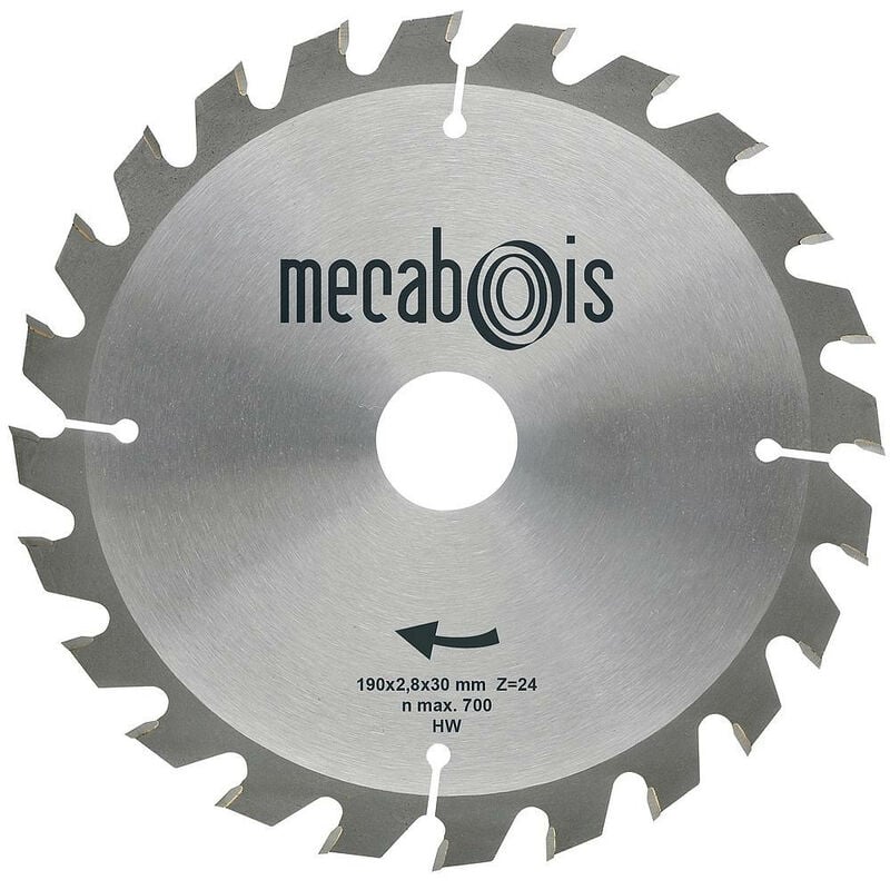 

Mecabois - Promoción -Sidamo - Hojas de carburo Silergie I 190x2.4x30 - 24 Dientes