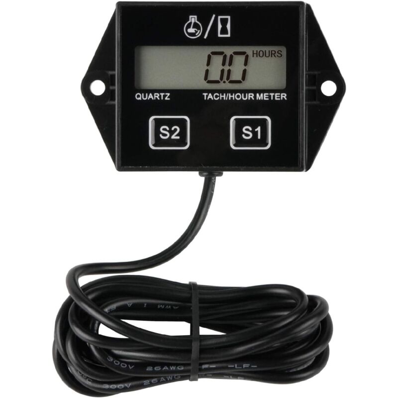 Promoción, tacómetro digital de horas, recordatorio de mantenimiento, batería reemplazable, apagado automático, uso para cortacésped ZTR, generador