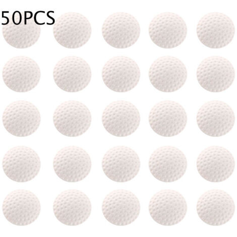 Promoción, Topes de puerta, Paquete de 50 protectores suaves para paredes y muebles, Tope de puerta (Blanco)