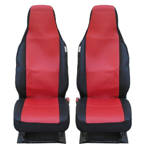 Калъфи за предни седалки Promolink за Toyota Aygo, Citroen C1, Peugeot 107, Текстил, Червени