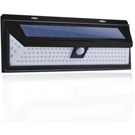 Promotion Applique solaire-118 Led Lampe Solaire 1000 Lumens Applique Mural Pir Mouvement Capteur Ip65 Etanche Jardin Exterieur