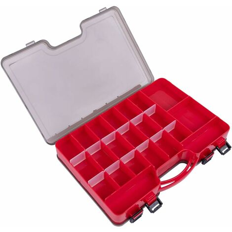Promotion, Boîte à Pêche en Plastique - Boîte à Accessoires pour Appâts pour la Conservation des Leurres, Boîtes et Plateaux Multicompartiments(rouge),AAFGVC