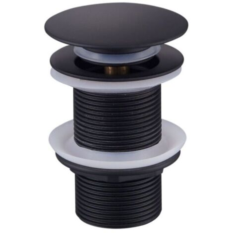 Promotion Bonde de Vidage Pop Up, Bonde Pop Up Sans Trop Plein, Universel Bonde de Lavabo Pop Up, Bonde Lavabo, Bonde de Vidange Lavabo, Bonde Découlement Noir pour Lavabo et Lavabo