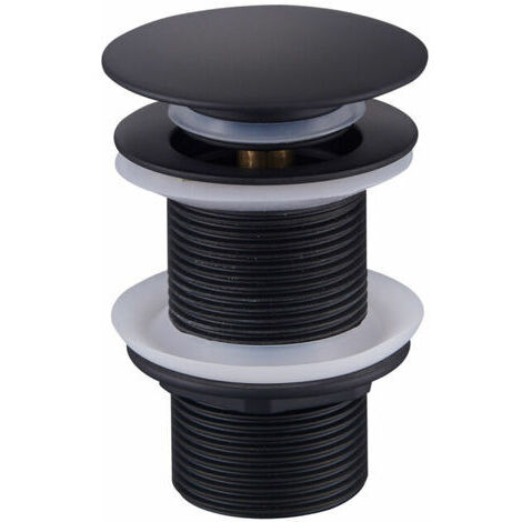Promotion Bonde de Vidage Pop Up, Bonde Pop Up Sans Trop Plein, Universel Bonde de Lavabo Pop Up, Bonde Lavabo, Bonde de Vidange Lavabo, Bonde Découlement Noir pour Lavabo et Lavabo