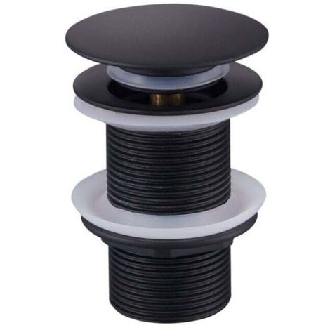 Promotion Bonde de Vidage Pop Up, Bonde Pop Up Sans Trop Plein, Universel Bonde de Lavabo Pop Up, Bonde Lavabo, Bonde de Vidange Lavabo, Bonde Découlement Noir pour Lavabo et Lavabo